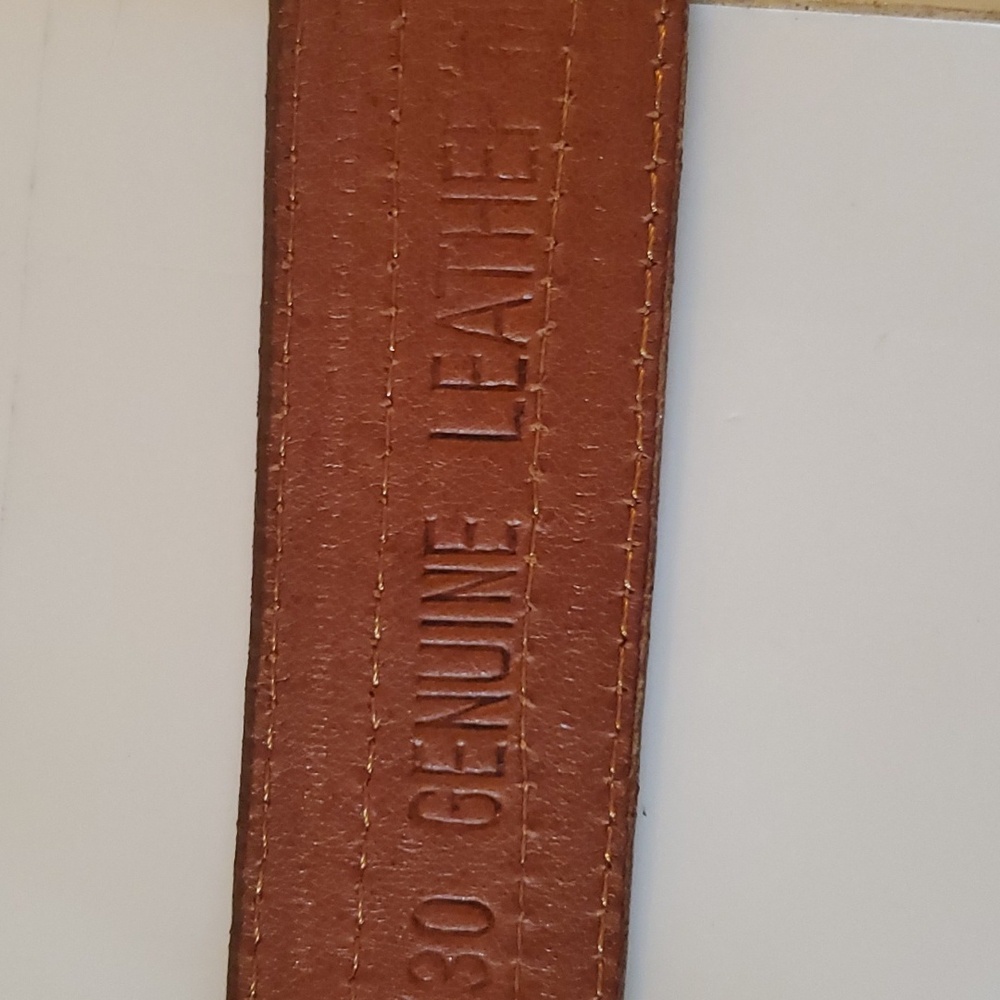 New with tags Vintage genuine Leather Mens brown belt in different sizes - Picture 7 of 7